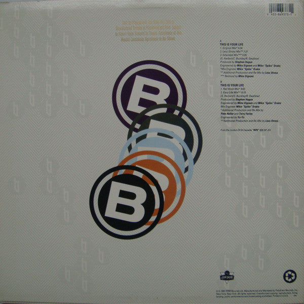 Banderas - This Is Your Life (Vinyl, 12", 33 ⅓ RPM) Good Plus (G+) / Good Plus (G+)
