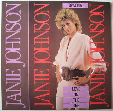 Janie Johnson - Love On The Line (Vinyl, 12", 45 RPM, Maxi-Single) Very Good (VG) / Very Good Plus (VG+)