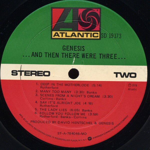 Genesis - ...And Then There Were Three... (Vinyl, LP, Album, Stereo)