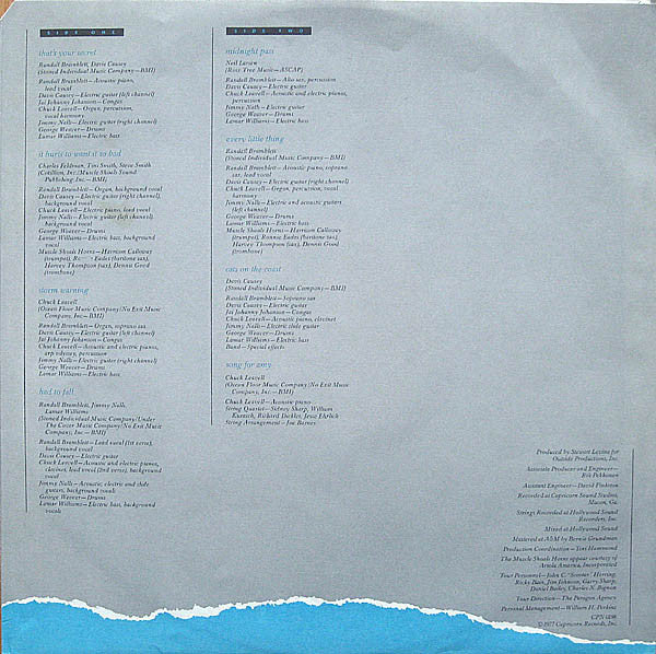 Sea Level - Cats On The Coast (Vinyl, LP, Album, Stereo) Very Good (VG) / Very Good (VG)