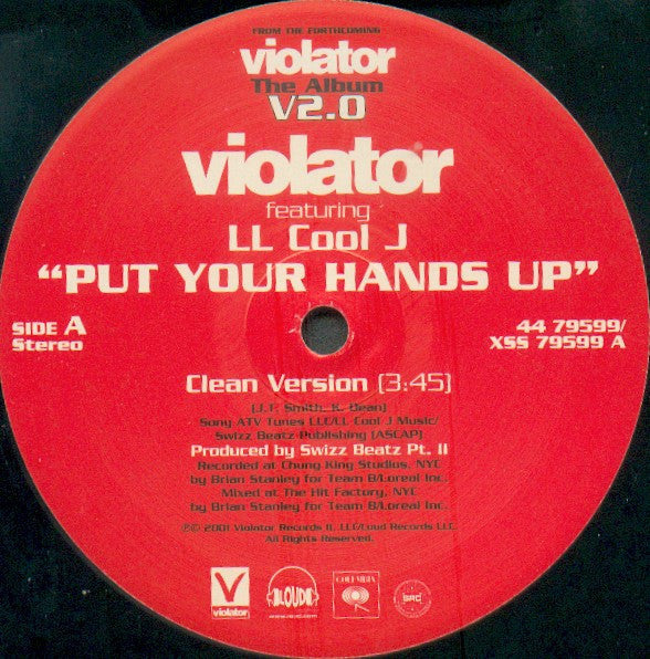 Violator (3) - Put Your Hands Up (Vinyl, 12", 33 ⅓ RPM) Very Good Plus (VG+) / Very Good Plus (VG+)