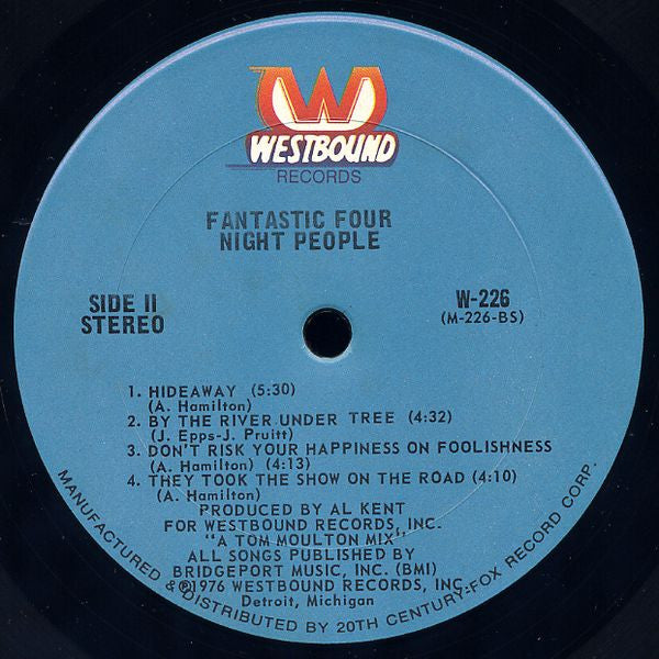 Fantastic Four - Night People (Vinyl, LP, Album, Stereo) Good Plus (G+) / Good (G)