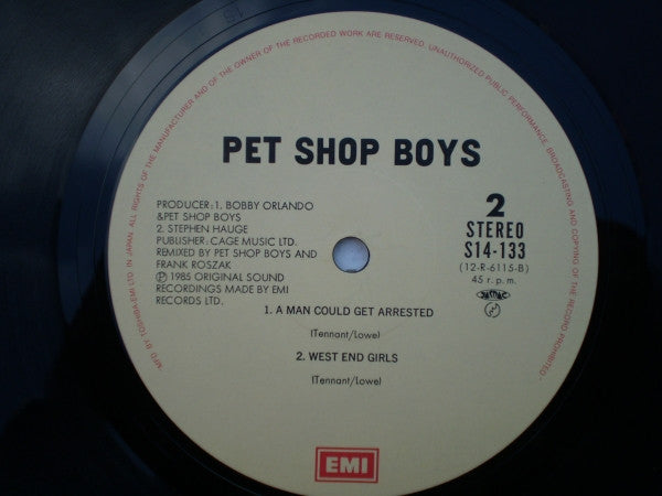 Pet Shop Boys - West End Girls (Vinyl, 12", 45 RPM, Single)