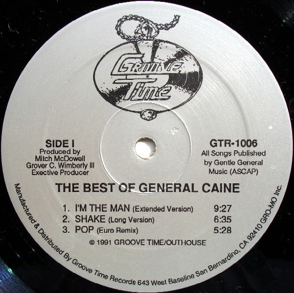 General Caine - The Best Of General Caine (Pure Funk) (Vinyl, LP, Compilation) Good Plus (G+) / Fair (F)