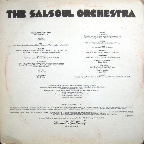 The Salsoul Orchestra - Nice 'n' Naasty (Vinyl, LP, Album, Stereo) Very Good (VG) / Good Plus (G+)