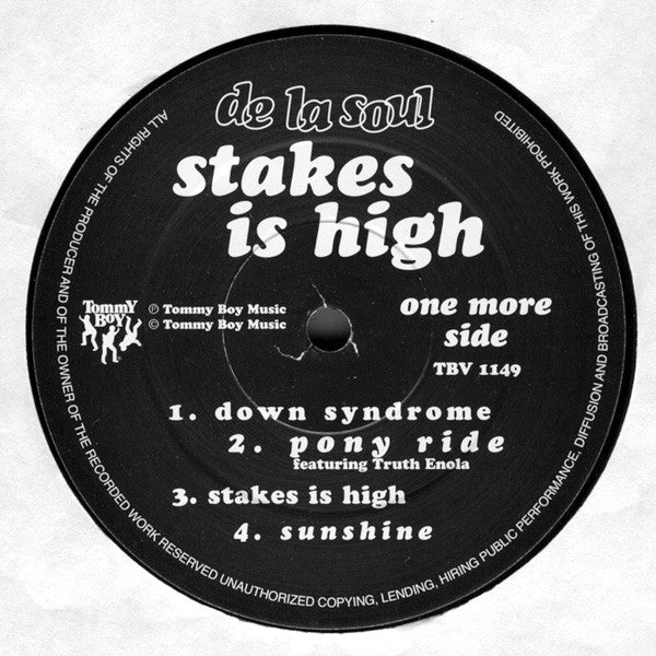 De La Soul - Stakes Is High (2xVinyl, LP, Album) Very Good (VG) / Very Good Plus (VG+)