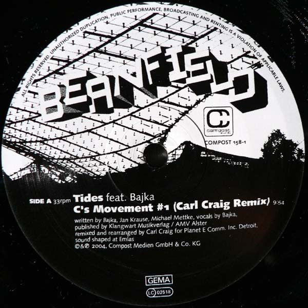 Beanfield - Tides (Vinyl, 12", 33 ⅓ RPM, 45 RPM) Very Good (VG) / Very Good (VG)
