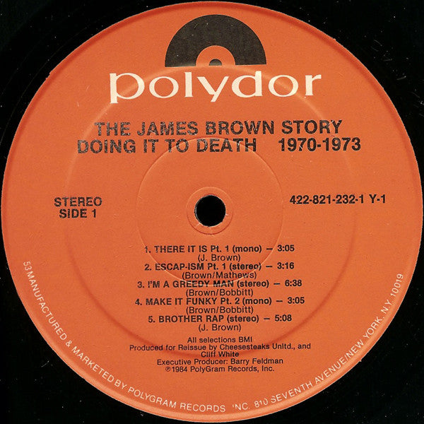 James Brown - The James Brown Story - Doing It To Death 1970-73 (Vinyl, LP, Compilation) Very Good Plus (VG+) / Very Good (VG)