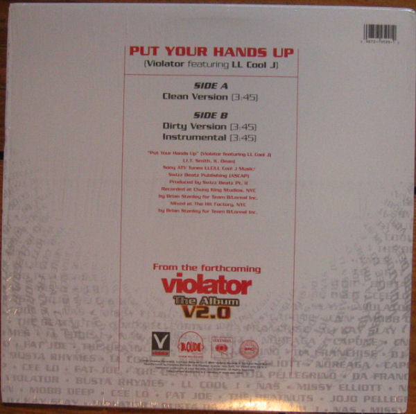 Violator (3) - Put Your Hands Up (Vinyl, 12", 33 ⅓ RPM) Very Good Plus (VG+) / Very Good Plus (VG+)
