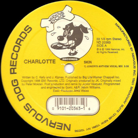 Charlotte - Skin (Vinyl, 12", 33 ⅓ RPM) Very Good Plus (VG+) / Very Good Plus (VG+)