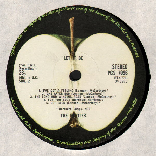 The Beatles - Let It Be (Vinyl, LP, Album, Repress, Stereo) Very Good Plus (VG+) / Very Good (VG)
