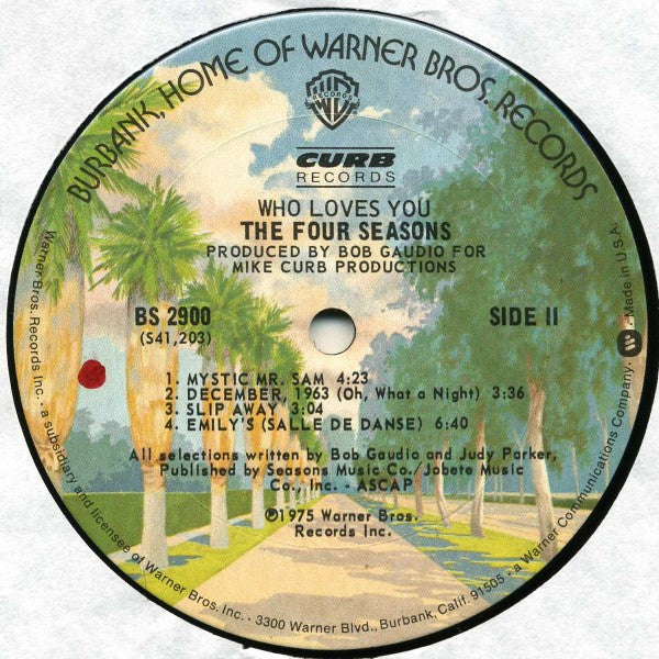 The Four Seasons - Who Loves You (Vinyl, LP, Album) Very Good (VG) / Very Good (VG)