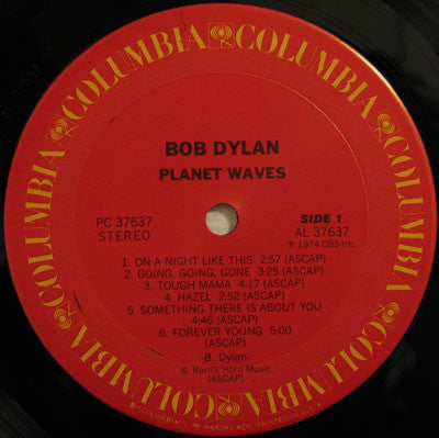Bob Dylan - Planet Waves (Vinyl, LP, Album, Reissue, Stereo) Very Good (VG) / Very Good Plus (VG+)