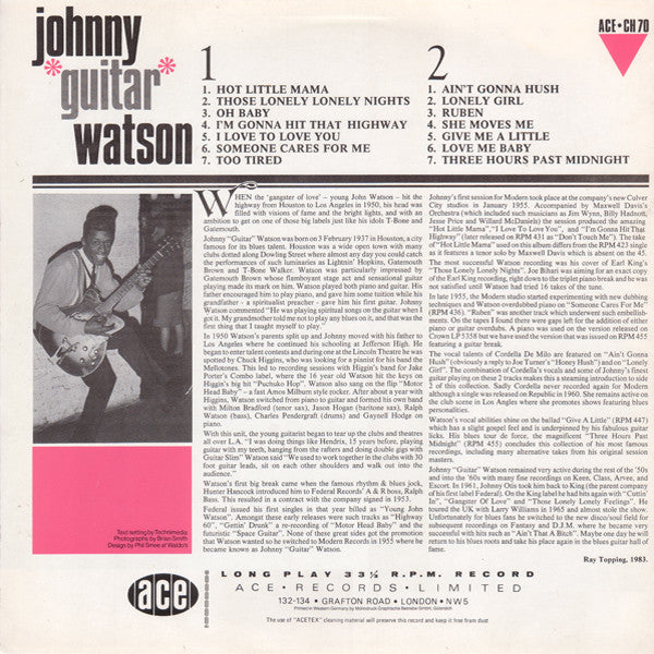 Johnny Guitar Watson - Hit The Highway (Vinyl, LP, Compilation)