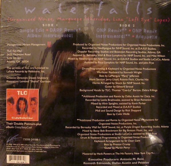 TLC - Waterfalls (Vinyl, 12", 33 ⅓ RPM) Mint (M) / Mint (M)