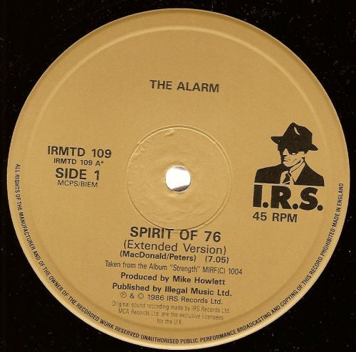 The Alarm - Spirit Of '76 (Vinyl, 12", 45 RPM)
