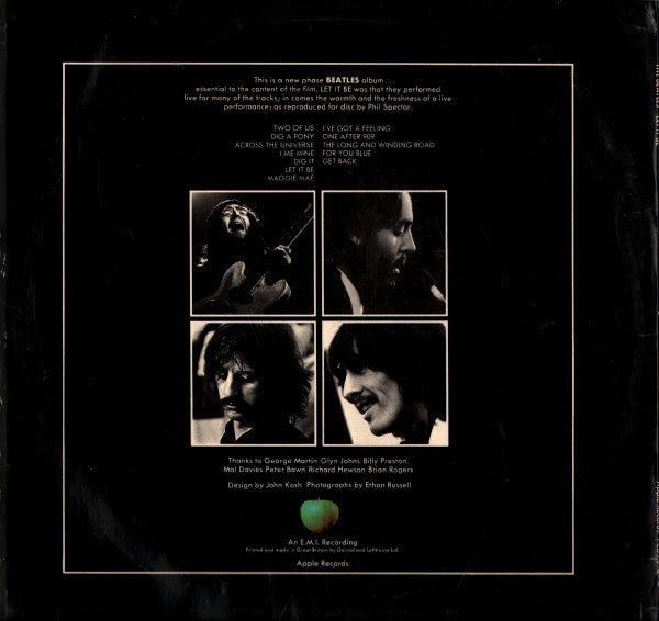 The Beatles - Let It Be (Vinyl, LP, Album, Repress, Stereo) Very Good Plus (VG+) / Very Good (VG)