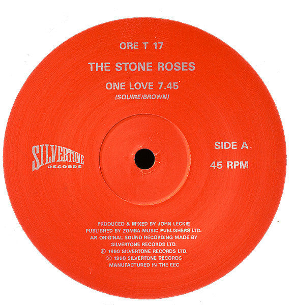 The Stone Roses - One Love (Vinyl, 12", 45 RPM, Single, Limited Edition) Near Mint (NM or M-) / Near Mint (NM or M-)