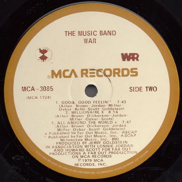 War - The Music Band (Vinyl, LP, Album, Stereo) Very Good (VG) / Poor (P)