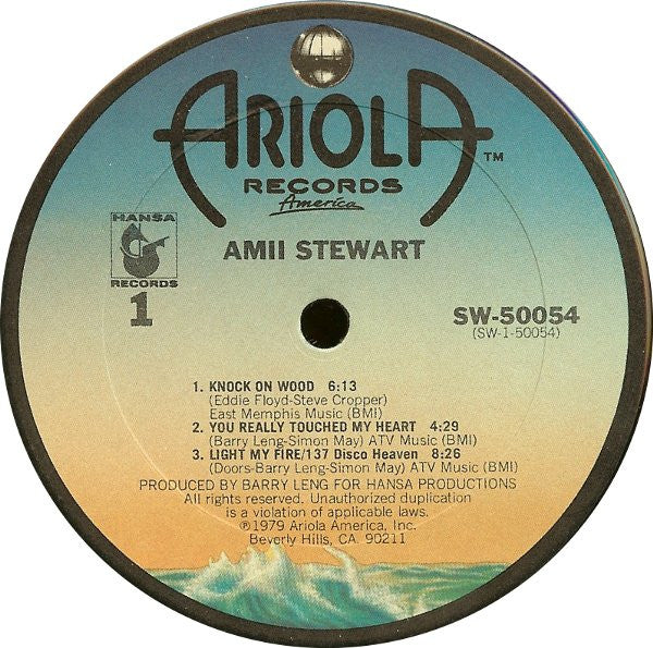 Amii Stewart - Knock On Wood (Vinyl, LP, Album, Stereo) Very Good (VG) / Good Plus (G+)