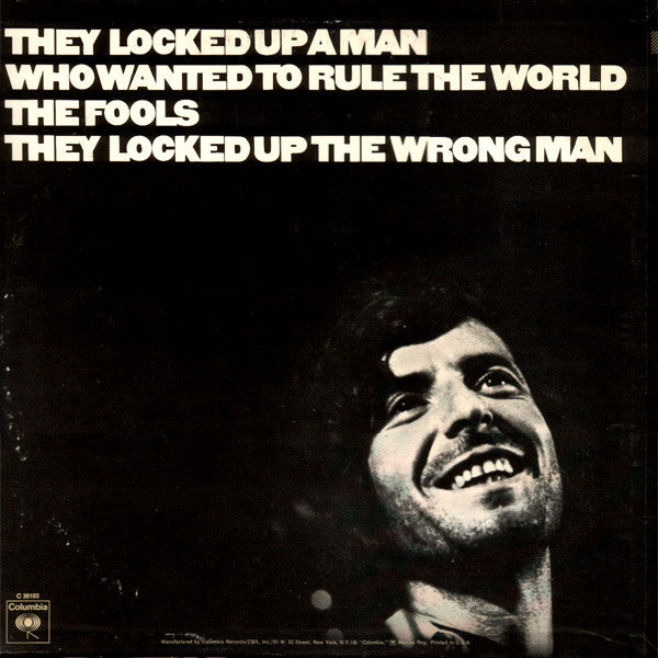 Leonard Cohen - Songs Of Love And Hate (Vinyl, LP, Album) Good Plus (G+) / Good Plus (G+)
