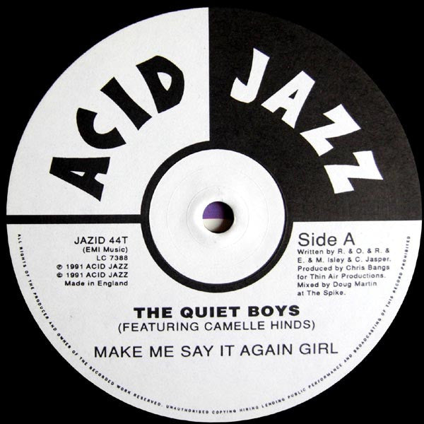 The Quiet Boys - Make Me Say It Again Girl (Vinyl, 12") Very Good Plus (VG+) / Generic