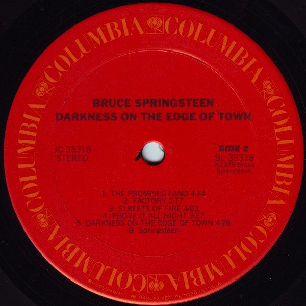 Bruce Springsteen - Darkness On The Edge Of Town (Vinyl, LP, Album) Good Plus (G+) / Very Good Plus (VG+)
