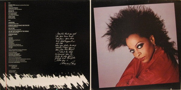 Diana Ross - Swept Away (Vinyl, LP, Album, Stereo) Very Good Plus (VG+) / Very Good (VG)