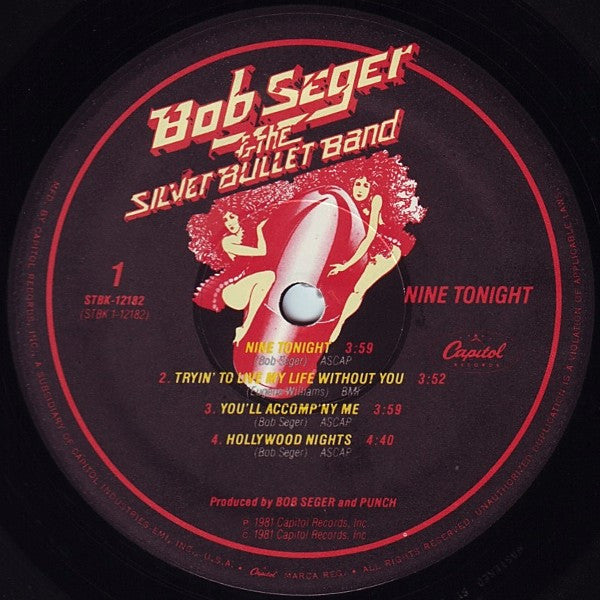 Bob Seger And The Silver Bullet Band - Nine Tonight (2xVinyl, LP, Album) Good Plus (G+) / Good Plus (G+)