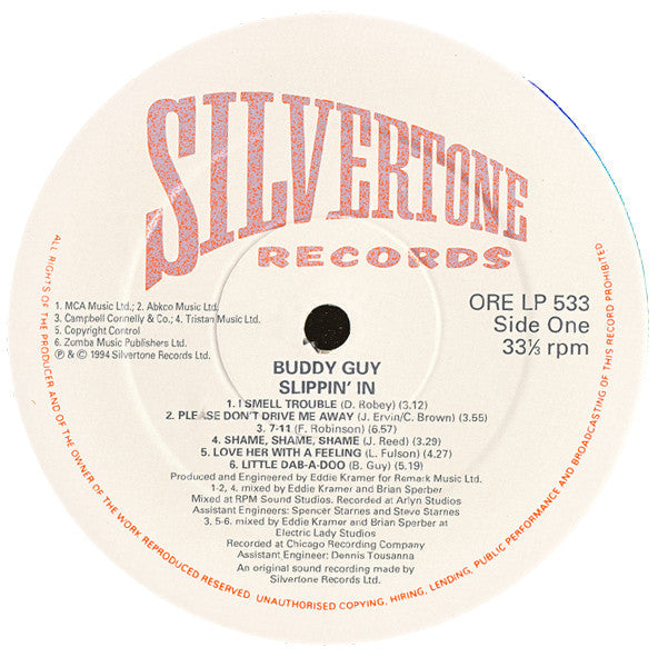Buddy Guy - Slippin' In (Vinyl, LP, Album) Very Good Plus (VG+) / Very Good Plus (VG+)