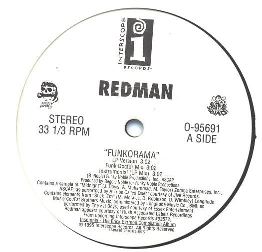 Redman - Funkorama (Vinyl, 12", 33 ⅓ RPM) Good Plus (G+) / Good Plus (G+)