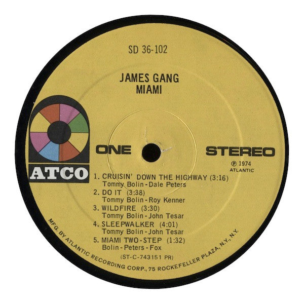 James Gang - Miami (Vinyl, LP, Album) Near Mint (NM or M-) / Good Plus (G+)