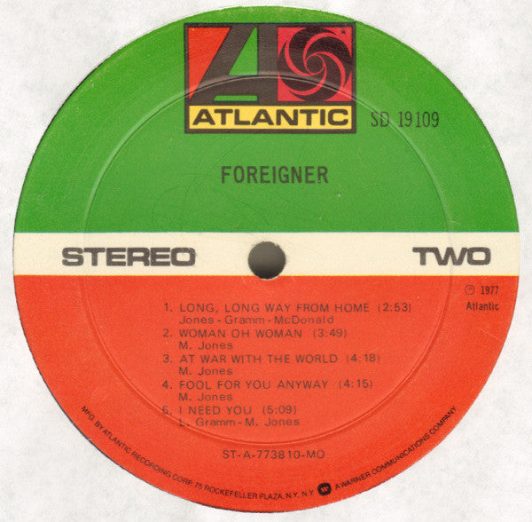Foreigner - Foreigner (Vinyl, LP, Album, Reissue, Stereo)