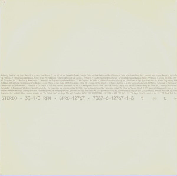 Janet Jackson - Got 'Til It's Gone (2xVinyl, 12", 33 ⅓ RPM, Limited Edition, Promo) Near Mint (NM or M-) / Very Good Plus (VG+)