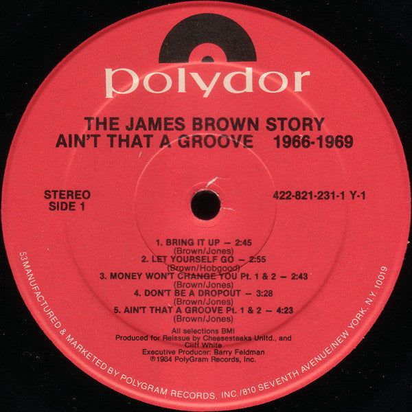 James Brown - The James Brown Story (Ain't That A Groove 1966-1969) (Vinyl, LP, Compilation) Very Good Plus (VG+) / Very Good (VG)