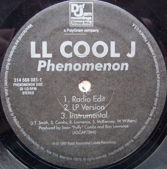 LL Cool J - Phenomenon (Vinyl, 12", 33 ⅓ RPM, Single, Stereo) Good Plus (G+) / Very Good (VG)