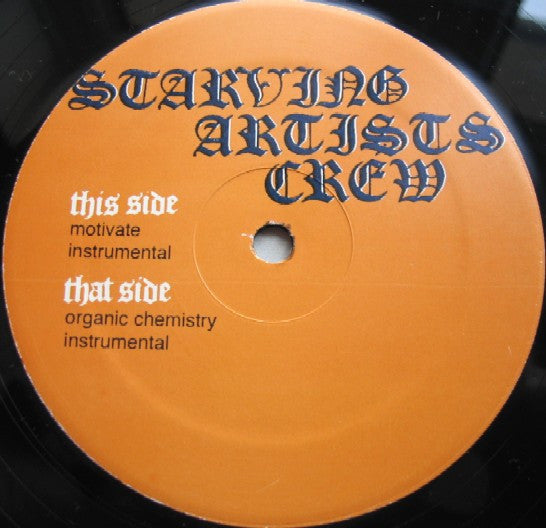 Starving Artists Crew - Motivate (Vinyl, 12") Very Good Plus (VG+) / Very Good Plus (VG+)