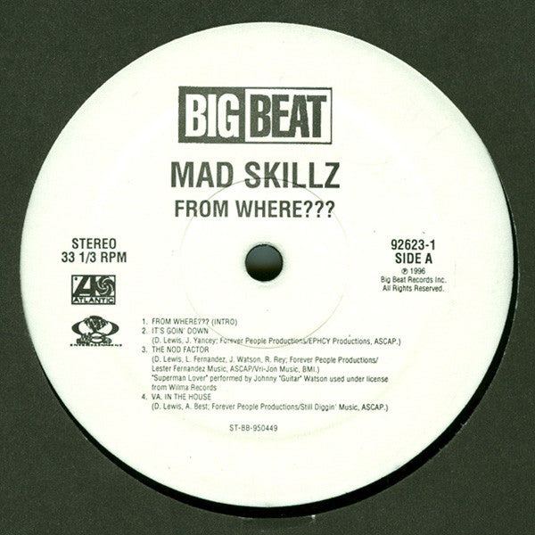 Mad Skillz - From Where??? (2xVinyl, LP, Album, Stereo) Mint (M) / Near Mint (NM or M-)