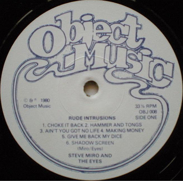 Steve Miro - Rude Intrusions (Vinyl, LP, Album) Very Good (VG) / Very Good Plus (VG+)