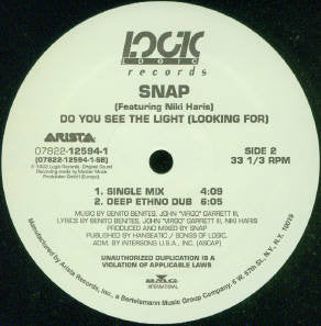 Snap! - Do You See The Light (Looking For) (Vinyl, 12", 33 ⅓ RPM) Very Good Plus (VG+) / Very Good Plus (VG+)