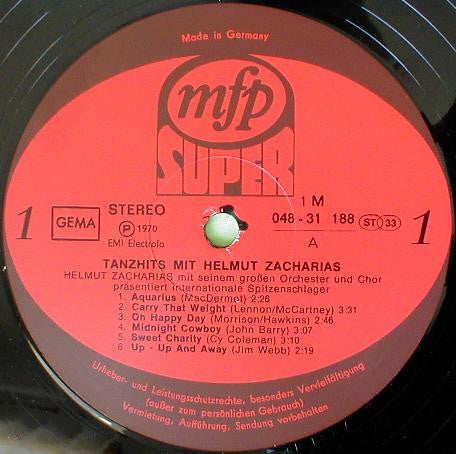 Helmut Zacharias Mit Seinem Großen Orchester Und Chor - Tanzhits Mit Helmut Zacharias (Vinyl, LP, Album, Reissue) Near Mint (NM or M-) / Good Plus (G+)