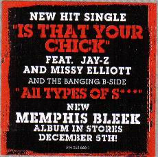 Memphis Bleek - Is That Your Chick (Vinyl, 12", 33 ⅓ RPM, Single) Very Good Plus (VG+) / No Cover