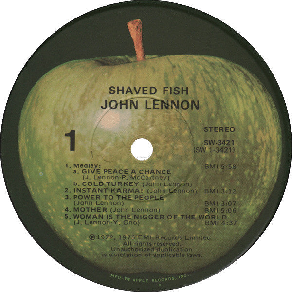 John Lennon - Shaved Fish (Vinyl, LP, Compilation, Stereo)