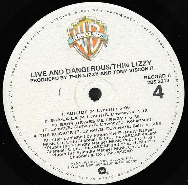 Thin Lizzy - Live And Dangerous (2xVinyl, LP, Album) Very Good Plus (VG+) / Very Good Plus (VG+)