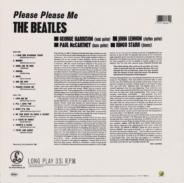 The Beatles - Please Please Me (Vinyl, LP, Album, Limited Edition, Reissue, Mono) Mint (M) / Mint (M)
