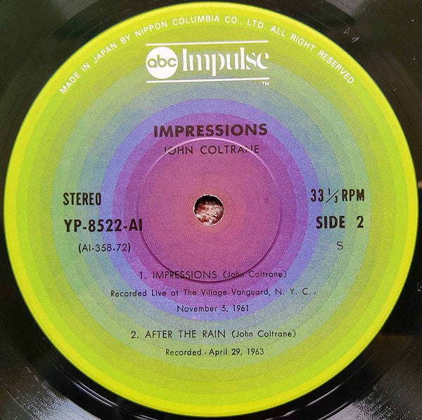 John Coltrane - Impressions (Vinyl, LP, Album, Reissue, Stereo)