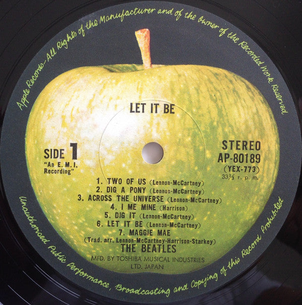 The Beatles - Let It Be (Vinyl, LP, Album, Stereo) Very Good Plus (VG+) / Very Good Plus (VG+)