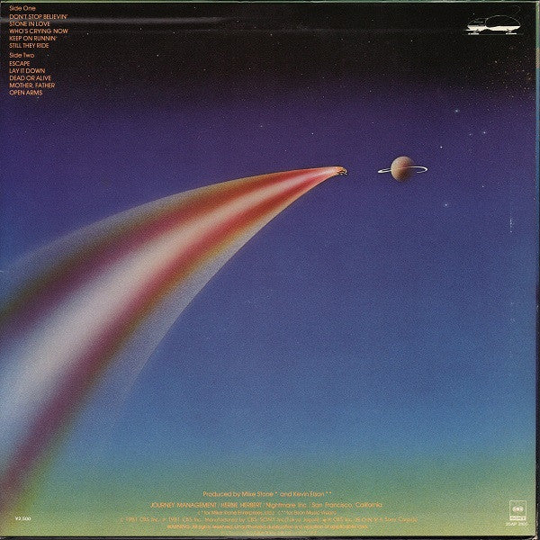 Journey - Escape (Vinyl, LP, Album, Stereo)