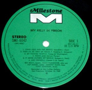 Bev Kelly - Bev Kelly In Person (Vinyl, LP, Album, Reissue, Stereo)