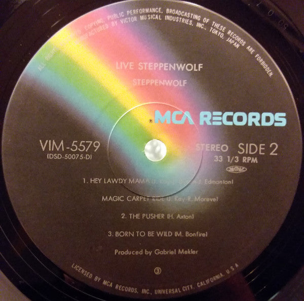 Steppenwolf - Live (2xVinyl, LP, Album, Reissue) Very Good Plus (VG+) / Good Plus (G+)